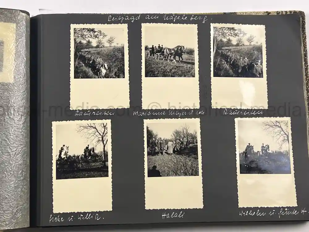 WWII GERMAN ARMY OFFICER PHOTO ALBUM - REITER REGIMENT 21 - DESTROYED AT STALINGRAD - POLAND 1939, FRANCE 1940