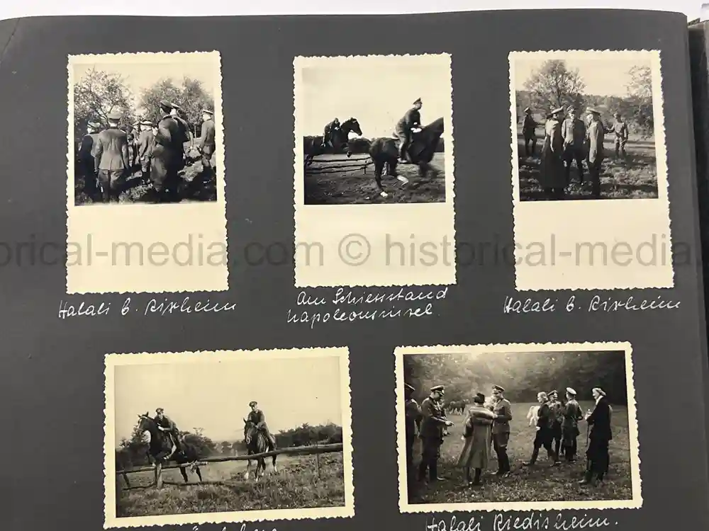 WWII GERMAN ARMY OFFICER PHOTO ALBUM - REITER REGIMENT 21 - DESTROYED AT STALINGRAD - POLAND 1939, FRANCE 1940