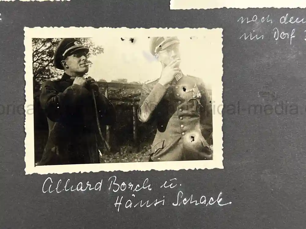 WWII GERMAN ARMY OFFICER PHOTO ALBUM - REITER REGIMENT 21 - DESTROYED AT STALINGRAD - POLAND 1939, FRANCE 1940