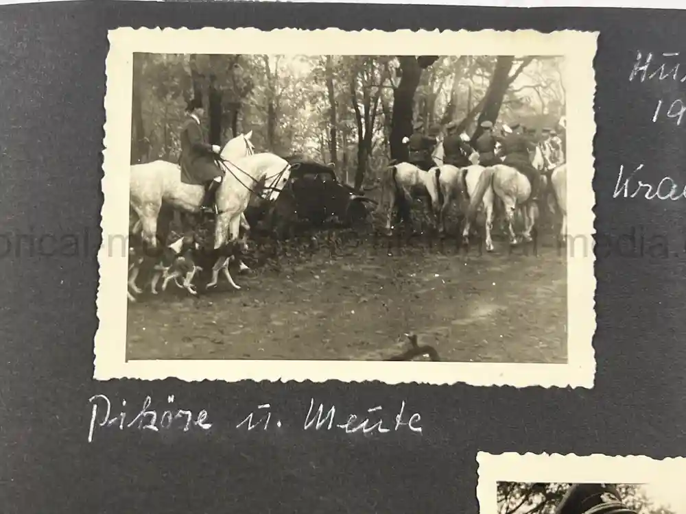 WWII GERMAN ARMY OFFICER PHOTO ALBUM - REITER REGIMENT 21 - DESTROYED AT STALINGRAD - POLAND 1939, FRANCE 1940