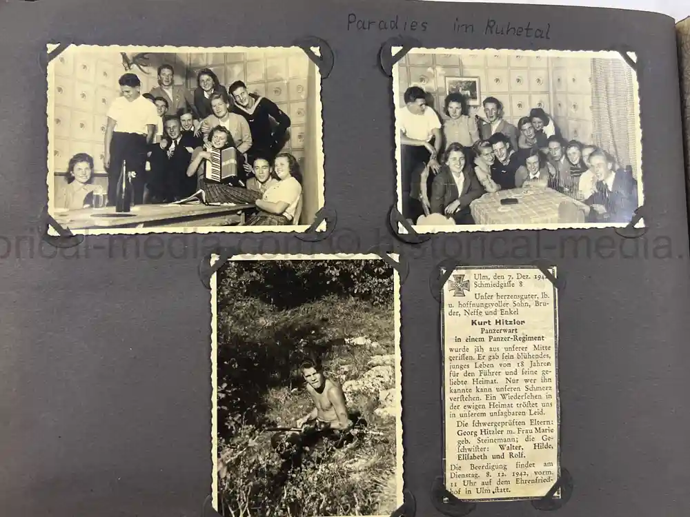 WWII GERMAN GIRL'S BDM PHOTO ALBUM