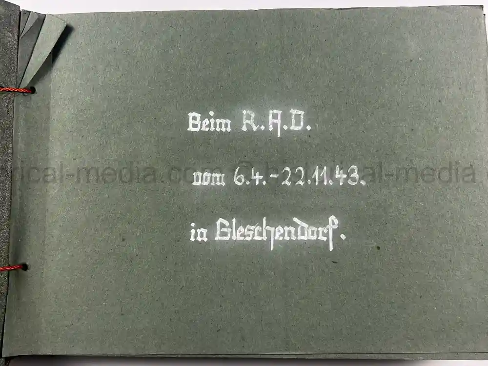 GERMAN WWII GIRL'S RAD PHOTO ALBUM - KARAWANKENHOF, PRAGUE 1944