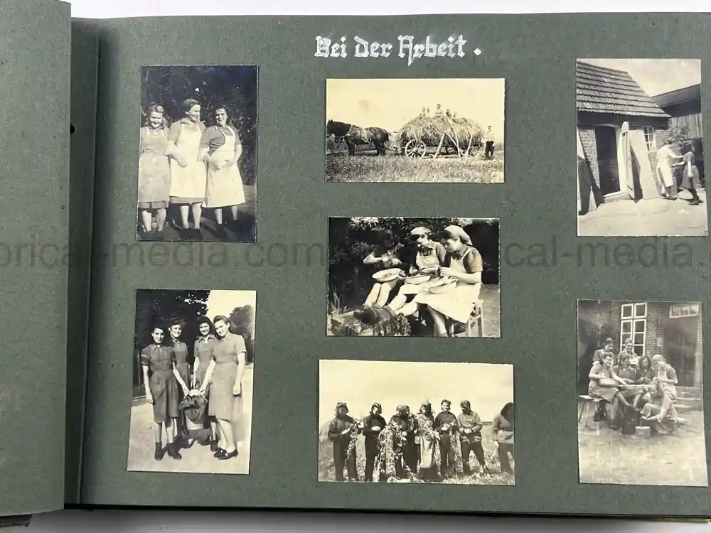 GERMAN WWII GIRL'S RAD PHOTO ALBUM - KARAWANKENHOF, PRAGUE 1944