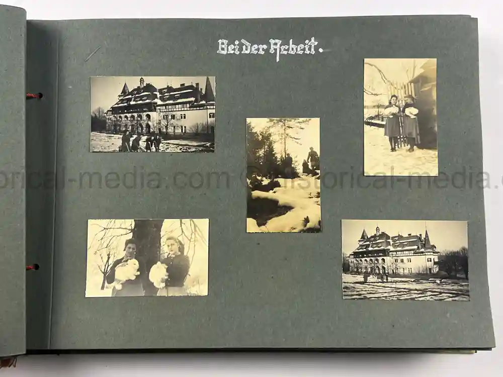 GERMAN WWII GIRL'S RAD PHOTO ALBUM - KARAWANKENHOF, PRAGUE 1944