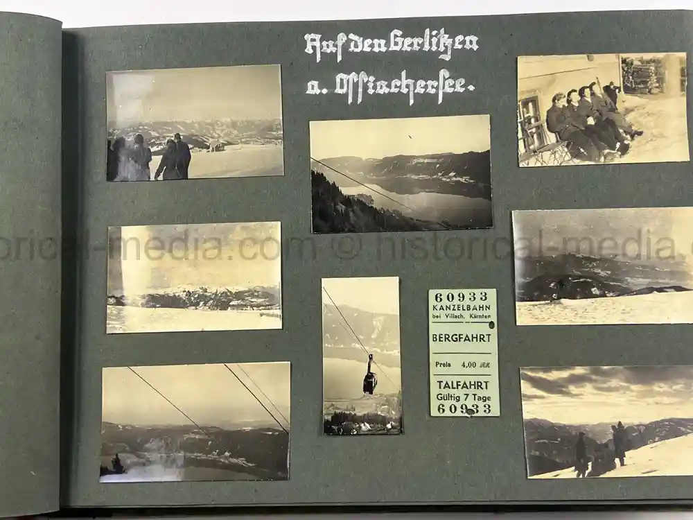 GERMAN WWII GIRL'S RAD PHOTO ALBUM - KARAWANKENHOF, PRAGUE 1944