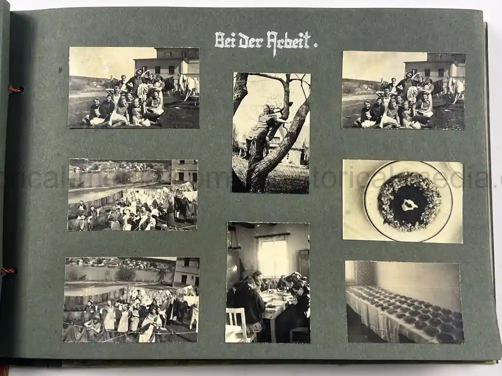 GERMAN WWII GIRL'S RAD PHOTO ALBUM - KARAWANKENHOF, PRAGUE 1944