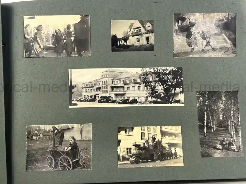 GERMAN WWII GIRL'S RAD PHOTO ALBUM - KARAWANKENHOF, PRAGUE 1944