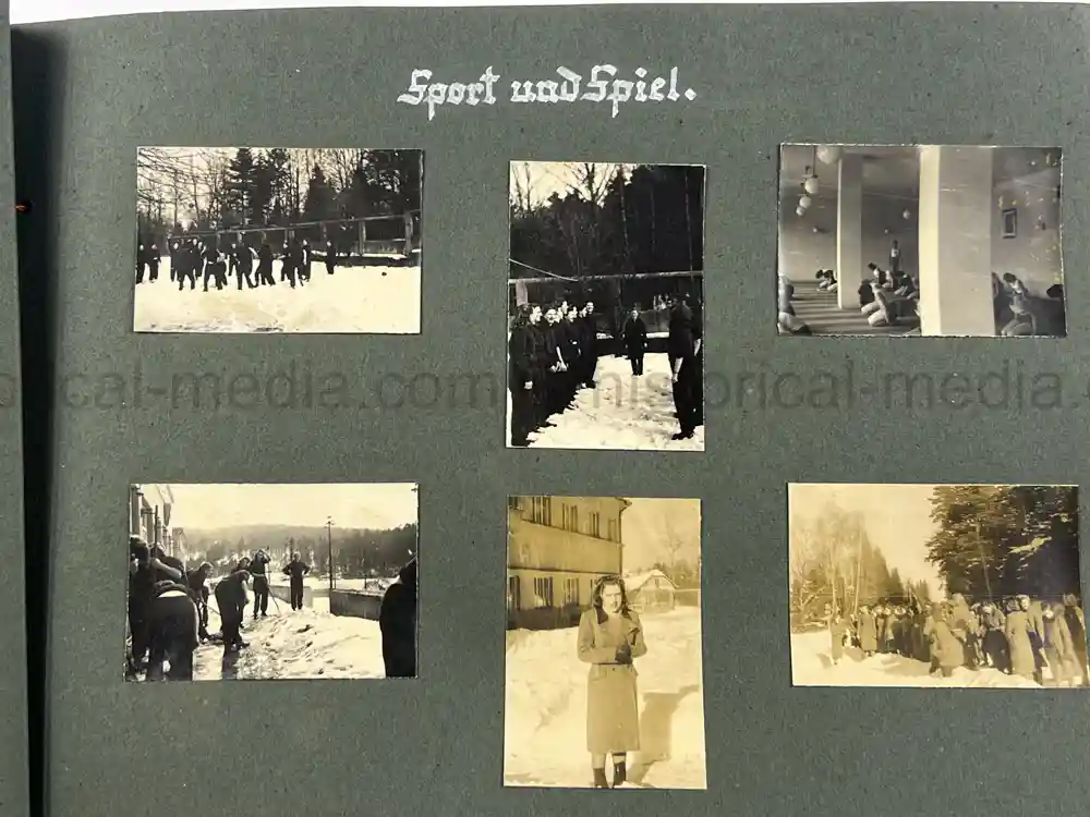 GERMAN WWII GIRL'S RAD PHOTO ALBUM - KARAWANKENHOF, PRAGUE 1944