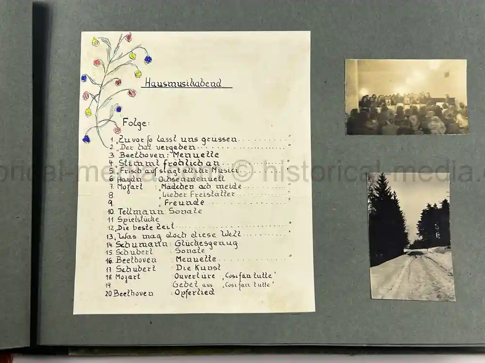 GERMAN WWII GIRL'S RAD PHOTO ALBUM - KARAWANKENHOF, PRAGUE 1944