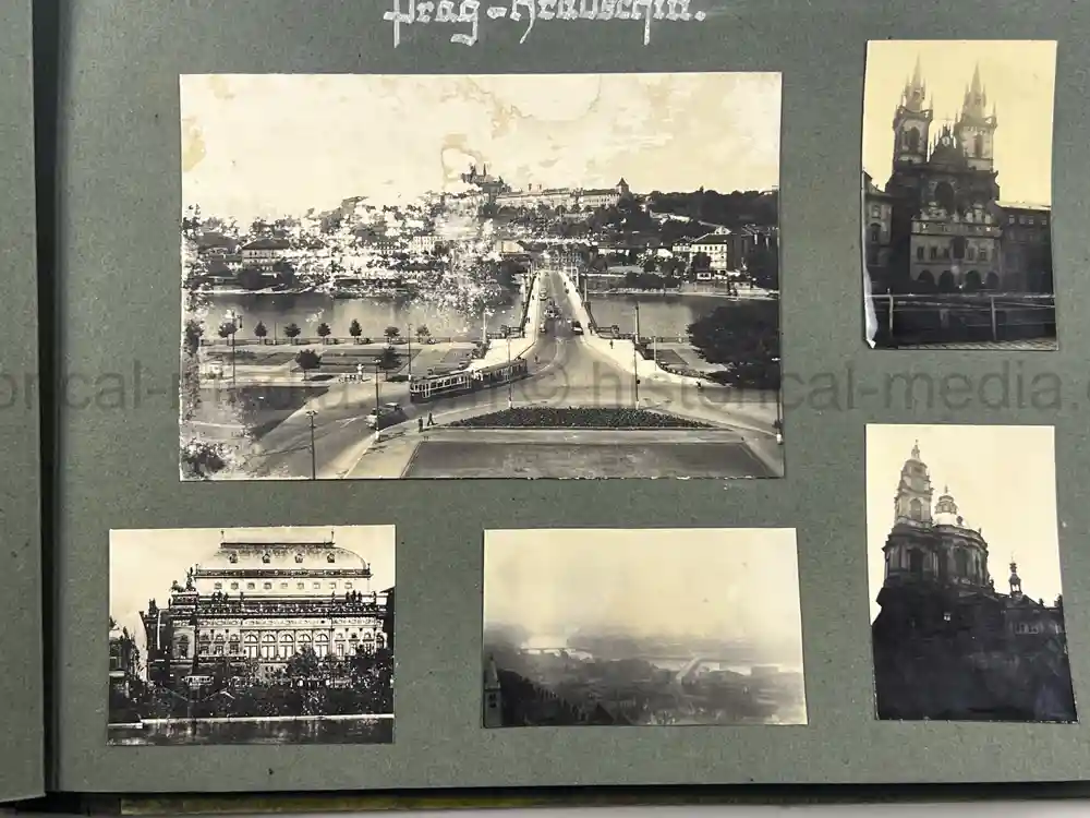 GERMAN WWII GIRL'S RAD PHOTO ALBUM - KARAWANKENHOF, PRAGUE 1944