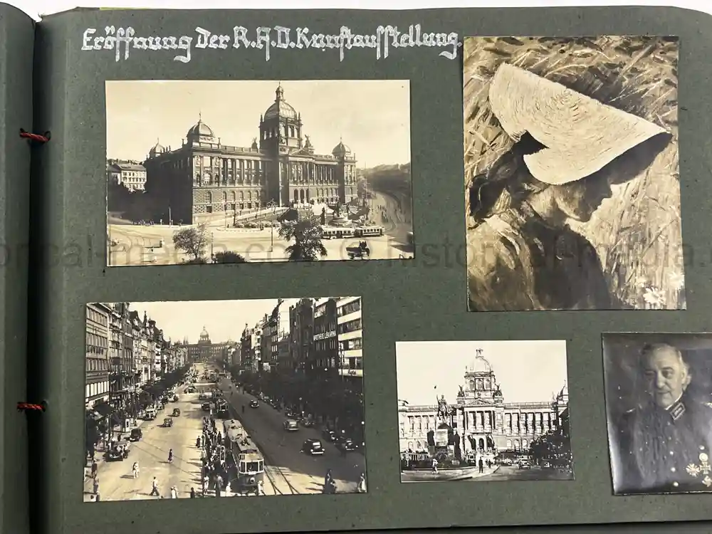 GERMAN WWII GIRL'S RAD PHOTO ALBUM - KARAWANKENHOF, PRAGUE 1944