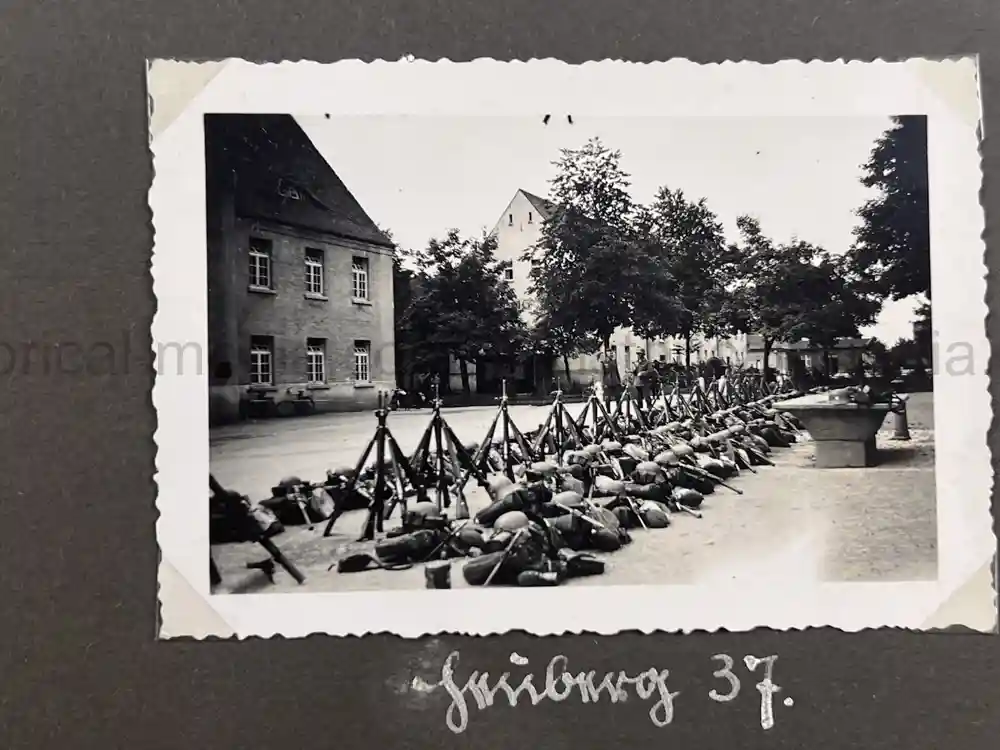 WWII GERMAN RAD & ARMY MG 34 CREW PHOTO ALBUM - NÜRNBERG RALLY 1936 + POLAND 1939