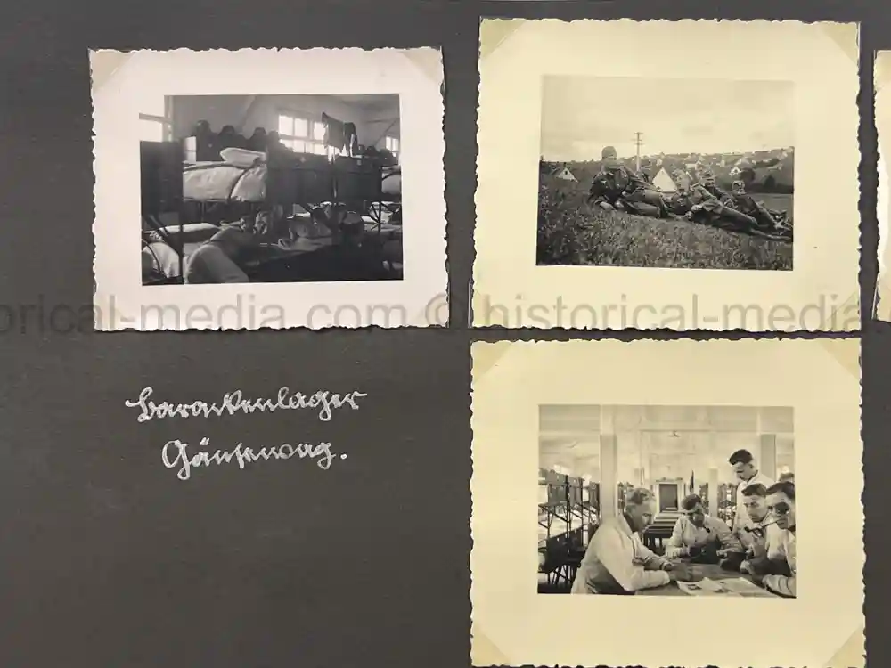 WWII GERMAN RAD & ARMY MG 34 CREW PHOTO ALBUM - NÜRNBERG RALLY 1936 + POLAND 1939