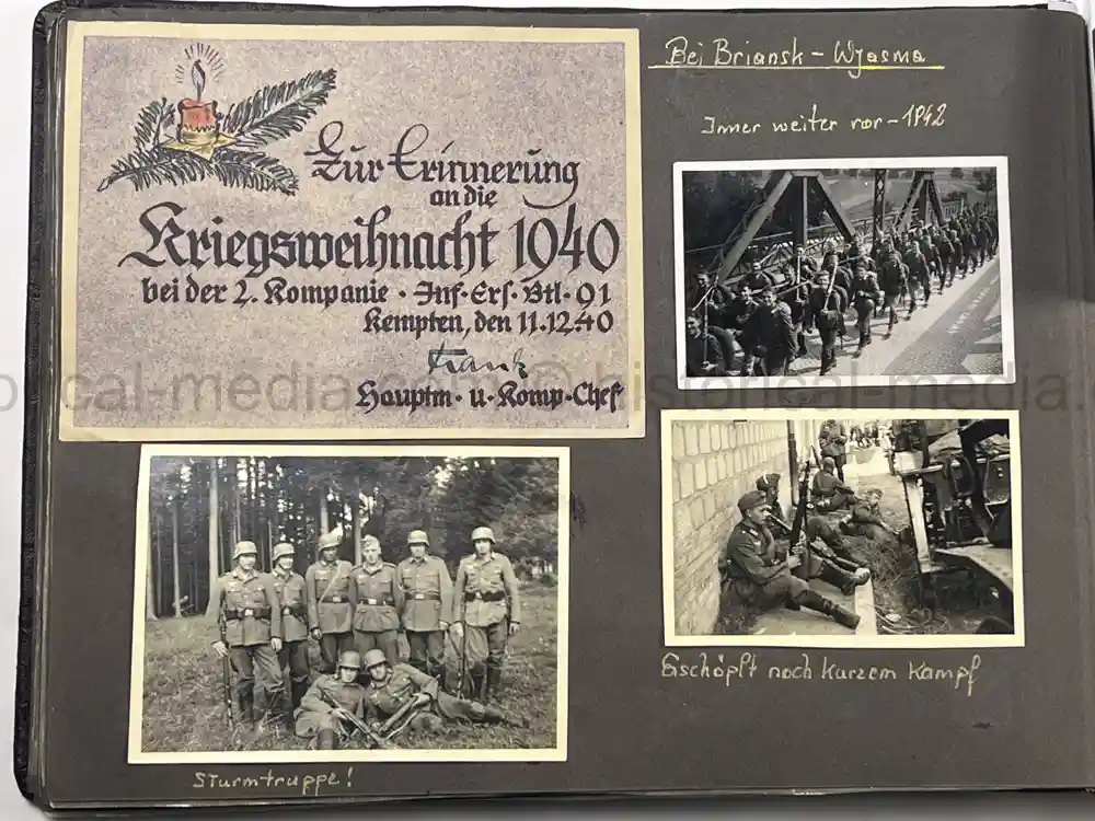 WWII GERMAN ARMY PHOTO ALBUM - RUSSIA CAMPAIGN