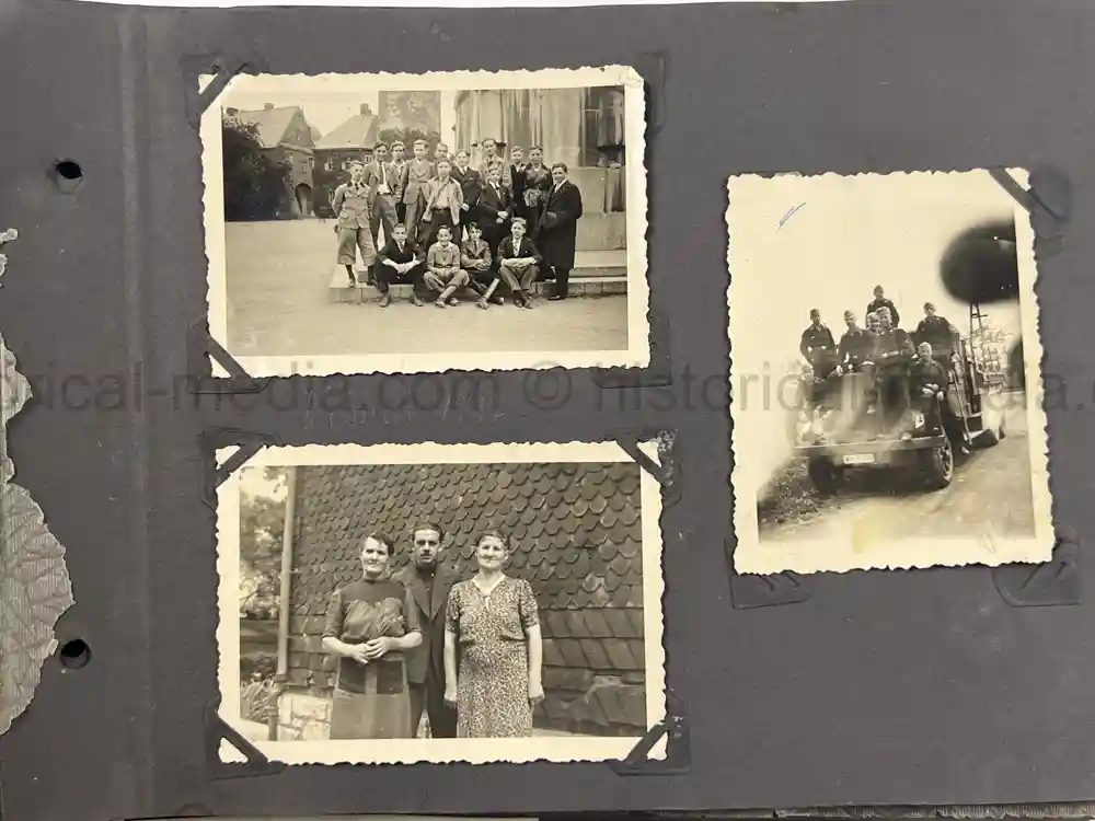 3x WWII GERMAN PHOTO ALBUMS - LUFTWAFFE, HEER