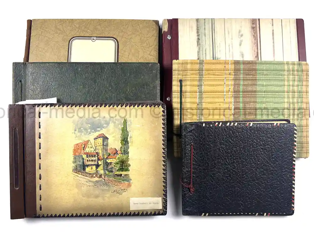 6x THIRD REICH ERA PHOTO ALBUMS - ARMY, LUFTWAFFE, HITLER JUGEND