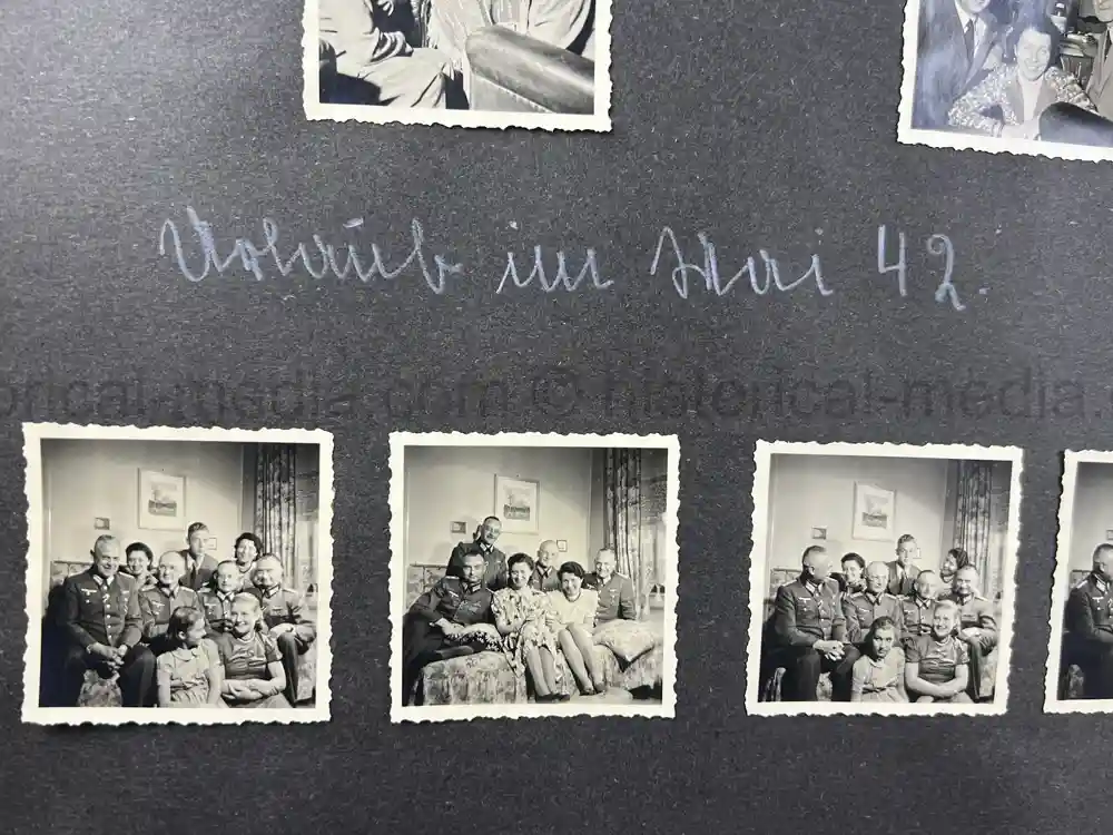 6x THIRD REICH ERA PHOTO ALBUMS - ARMY, LUFTWAFFE, HITLER JUGEND