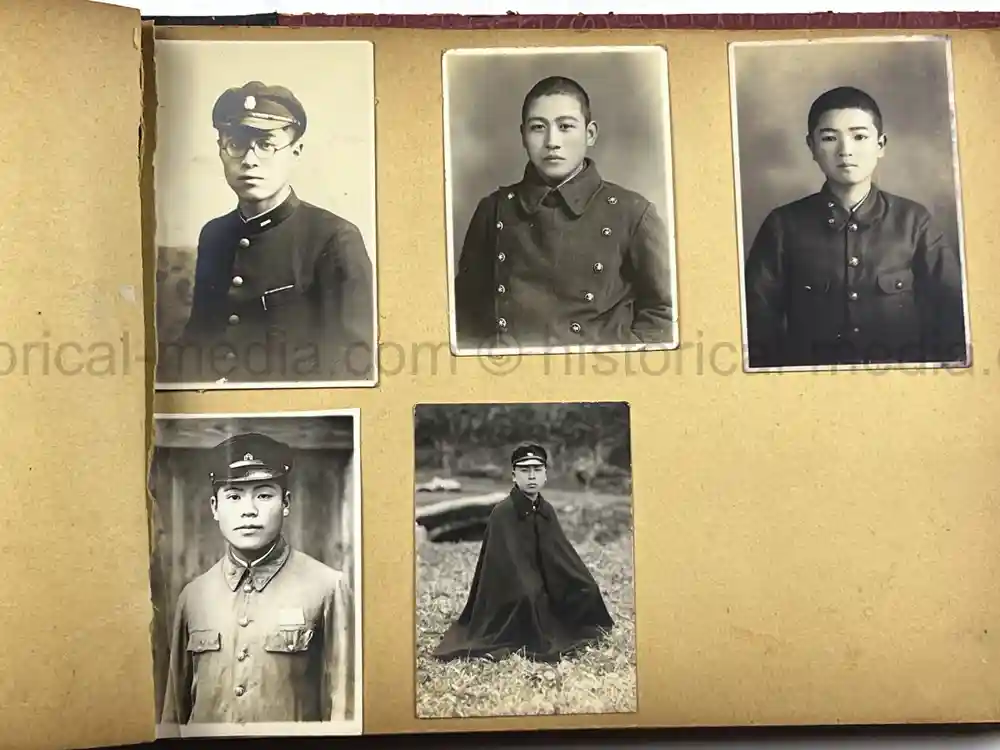 1930s JAPANESE MILITARY BOYS SCHOOL & ARMY PHOTO ALBUM