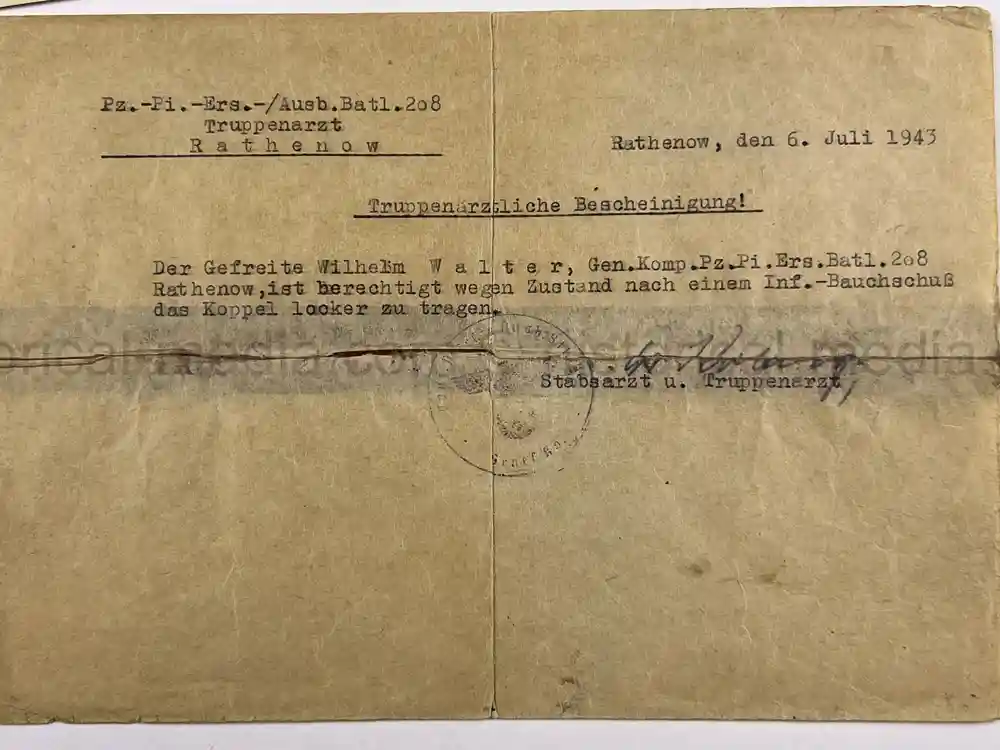 SOLDBUCH & AWARD DOCUMENT GROUPING - PANZER PIONIER - 12. PANZER DIVISION