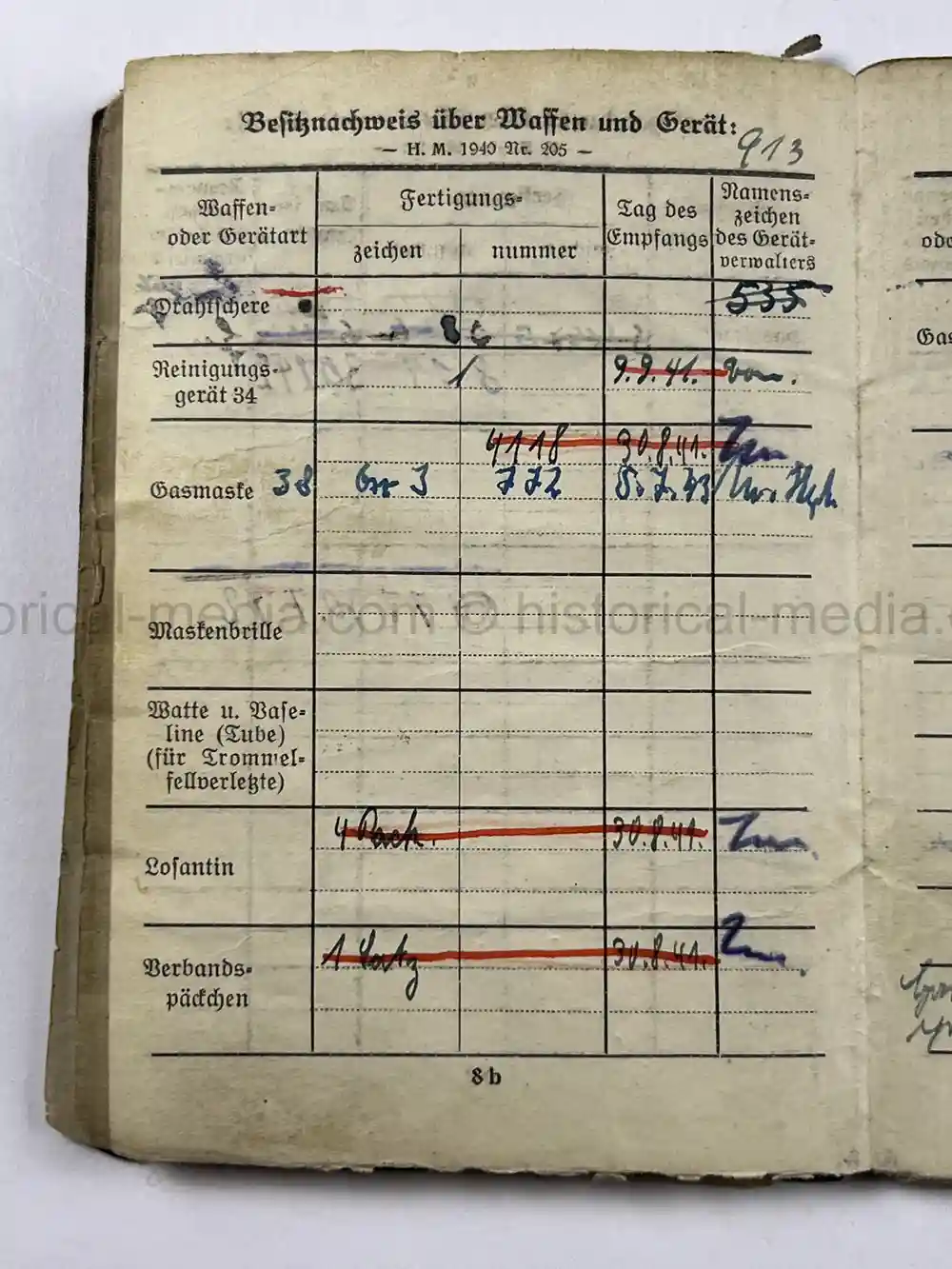 SOLDBUCH & AWARD DOCUMENT GROUPING - PANZER PIONIER - 12. PANZER DIVISION