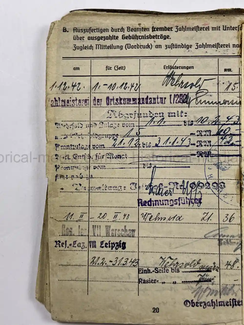 SOLDBUCH & AWARD DOCUMENT GROUPING - PANZER PIONIER - 12. PANZER DIVISION