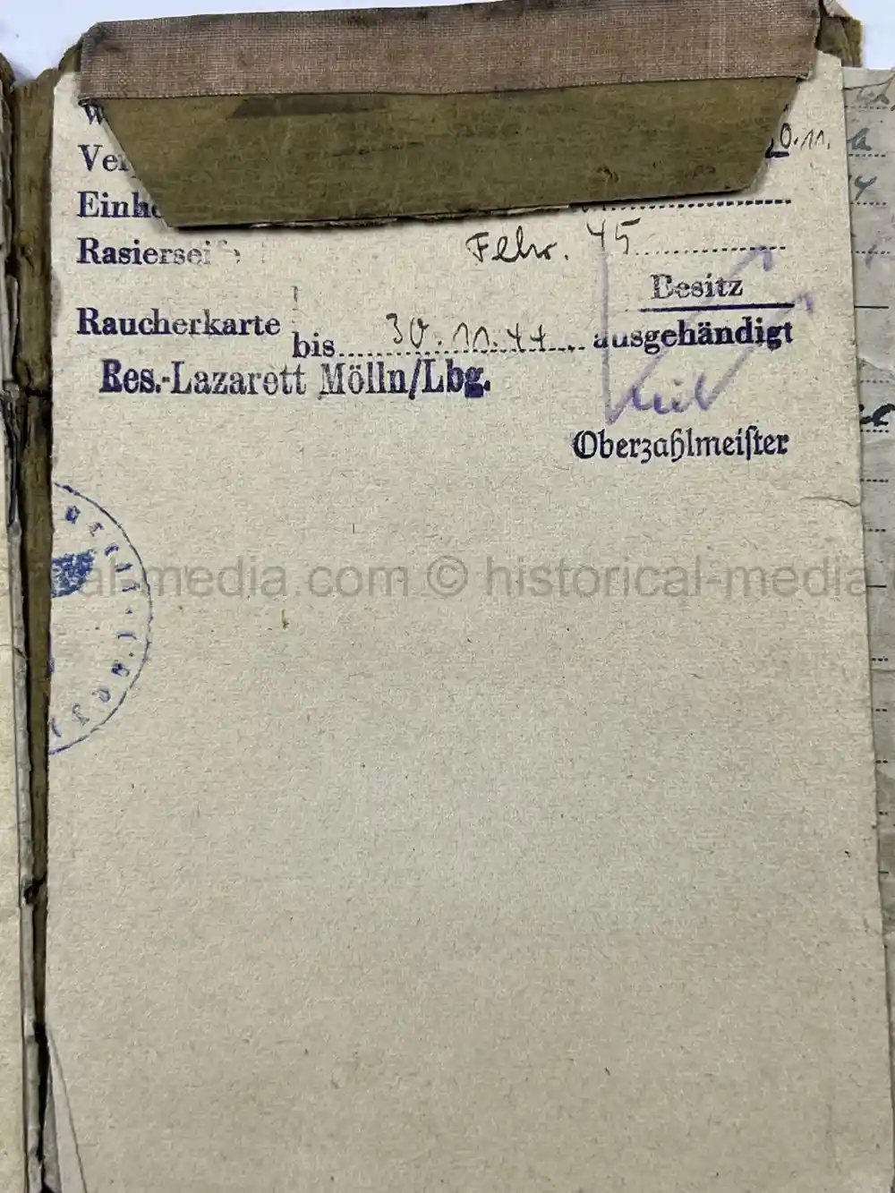 SOLDBUCH & AWARD DOCUMENT GROUPING - PANZER PIONIER - 12. PANZER DIVISION