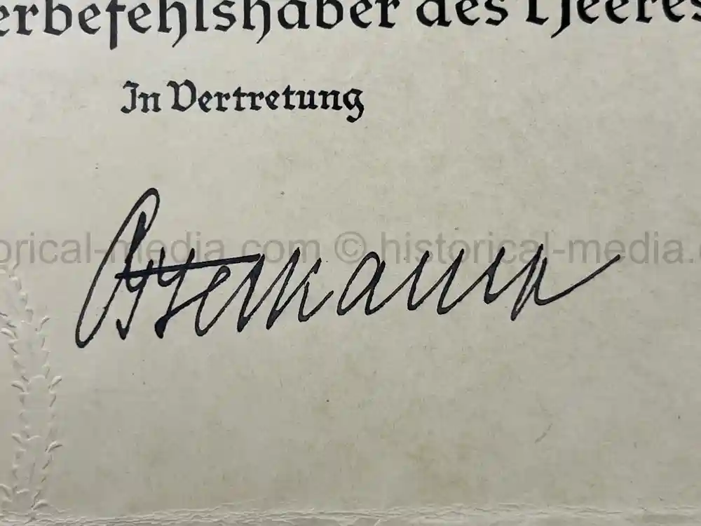 GERMAN WWI & WWII PHOTO & DOCUMENT GROUPING – EK1 WINNER - OBERSTLEUTNANT