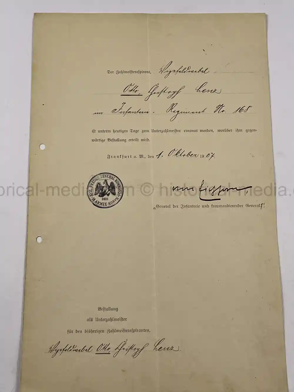 GERMAN WWI & WWII PHOTO & DOCUMENT GROUPING – EK1 WINNER - OBERSTLEUTNANT