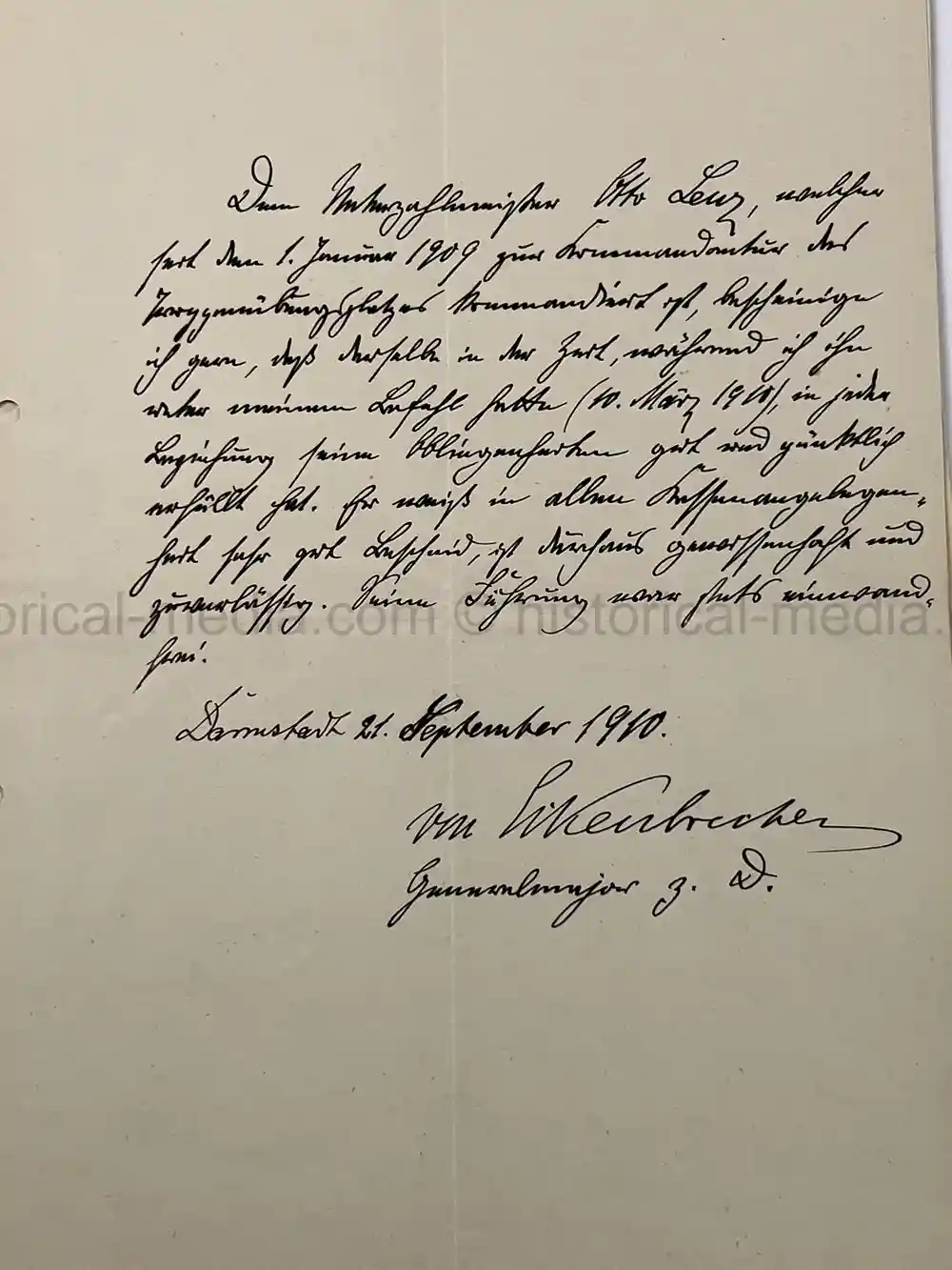 GERMAN WWI & WWII PHOTO & DOCUMENT GROUPING – EK1 WINNER - OBERSTLEUTNANT