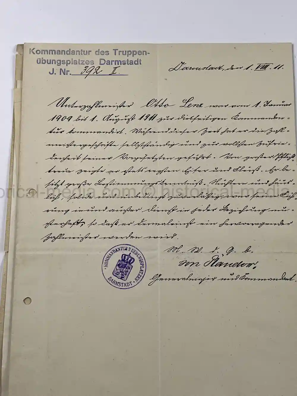 GERMAN WWI & WWII PHOTO & DOCUMENT GROUPING – EK1 WINNER - OBERSTLEUTNANT