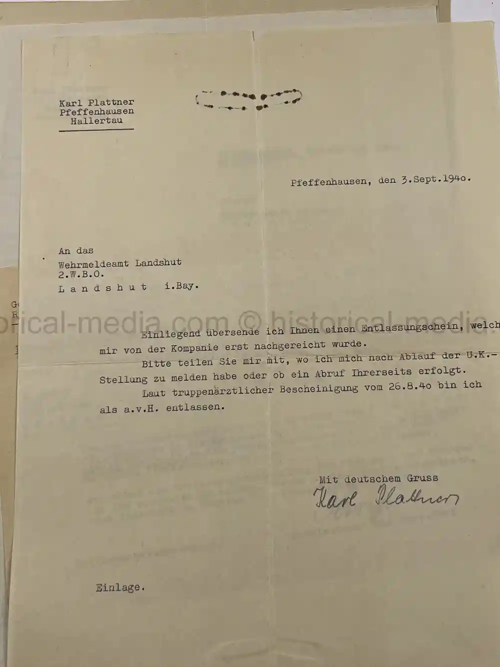 PANZER WEHRSTAMMBUCH & DOCUMENT GROUPING - PANZER REGIMENT 3