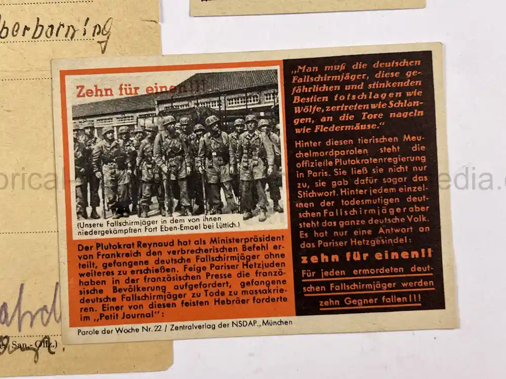 RARE FALLSCHIRMJÄGER DOCUMENT GROUPING - JUMP QUALIFICATION FLUGBUCH