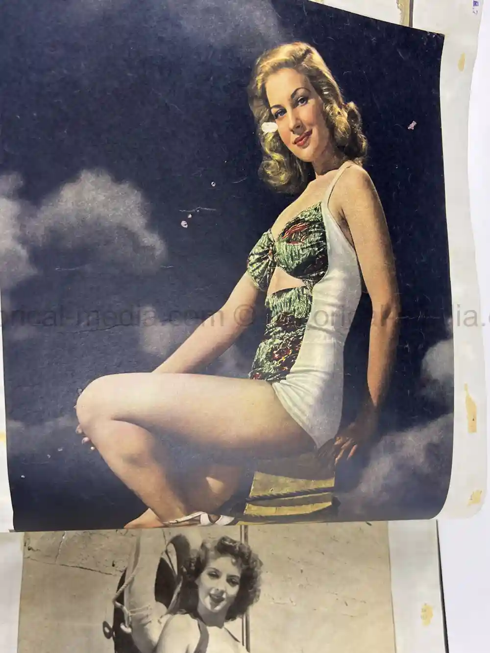 LARGE WWII GI COLLECTION OF GIRLY MAGAZINE CLIPPINGS