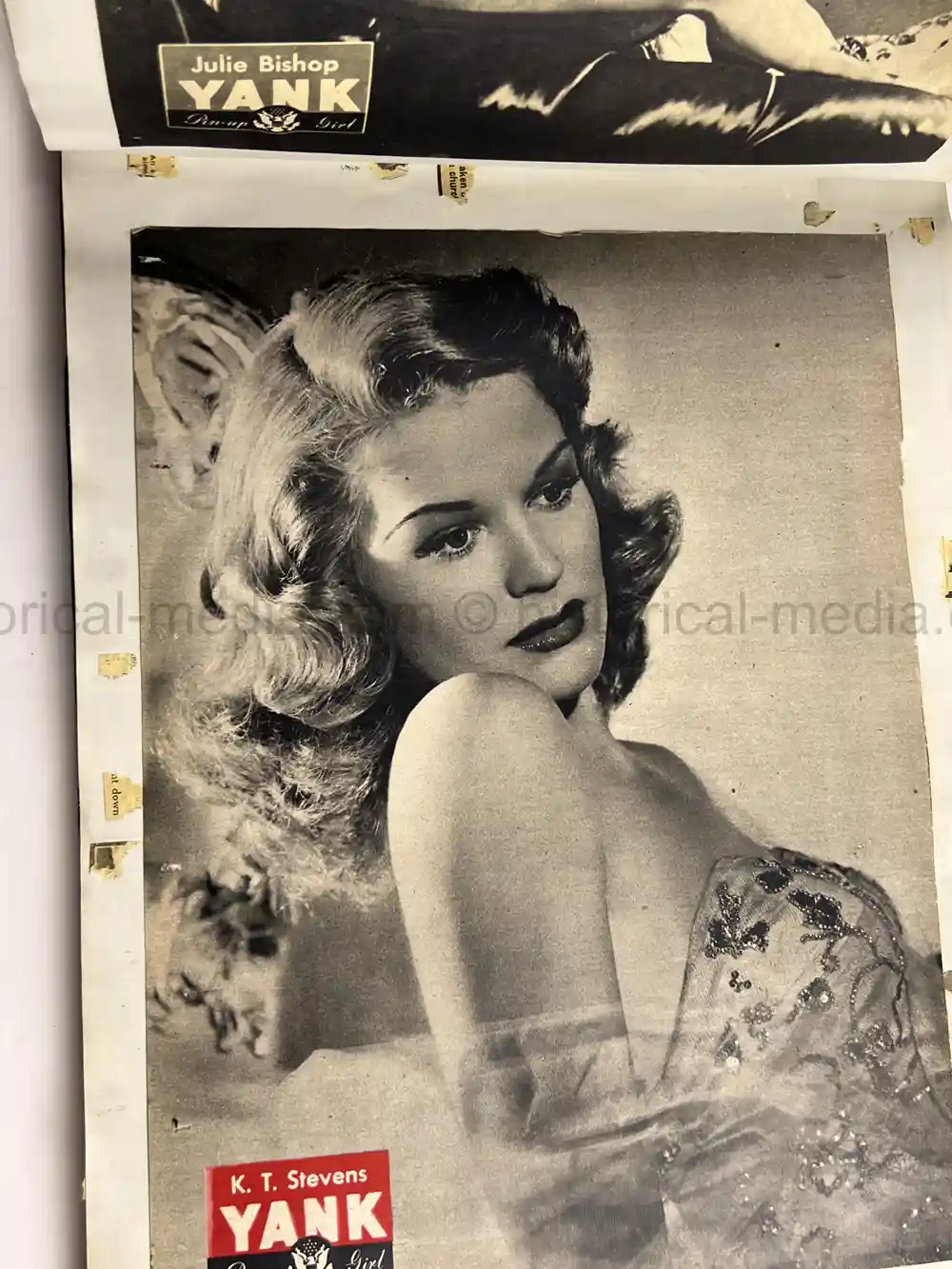 LARGE WWII GI COLLECTION OF GIRLY MAGAZINE CLIPPINGS