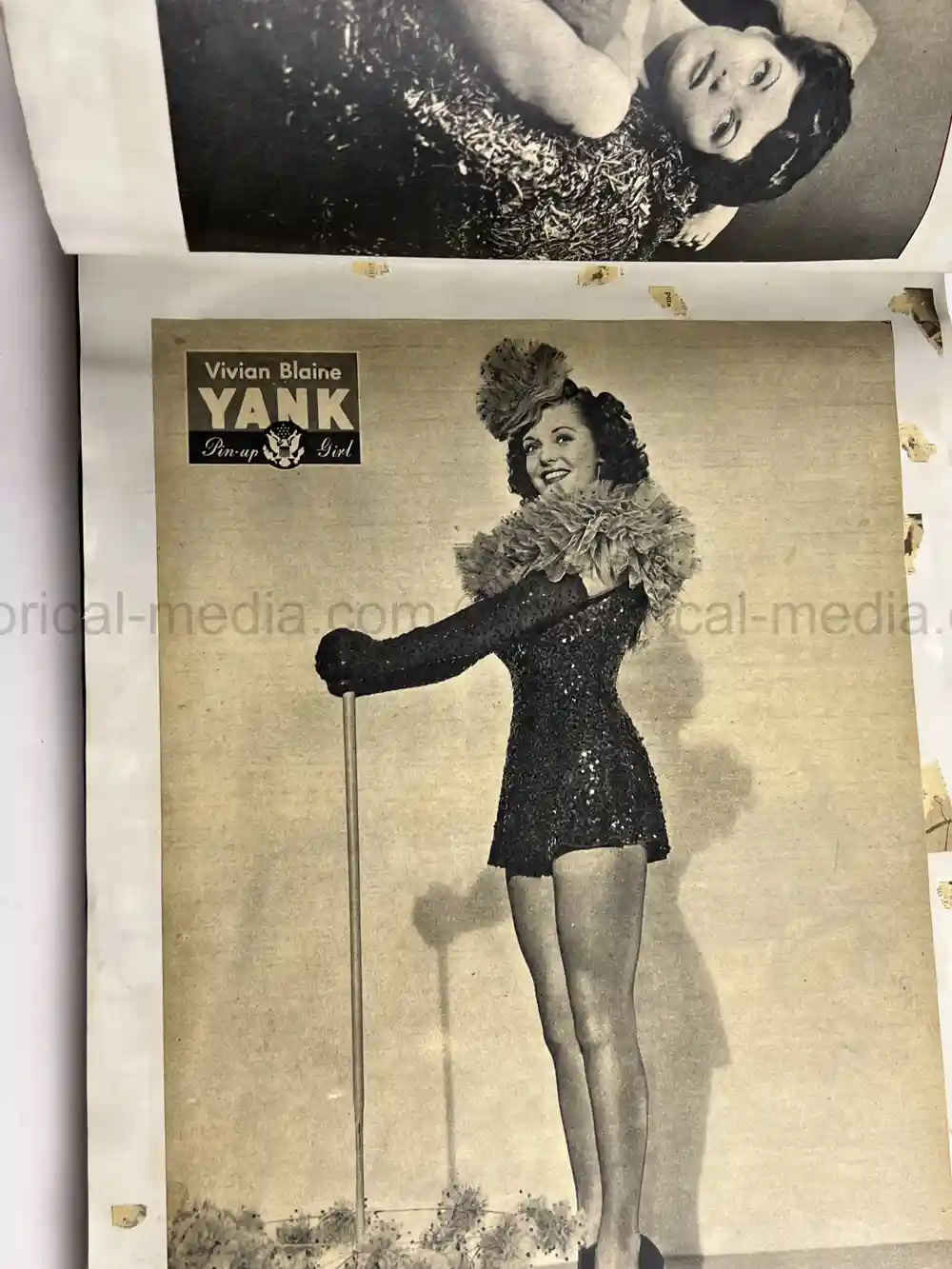 LARGE WWII GI COLLECTION OF GIRLY MAGAZINE CLIPPINGS