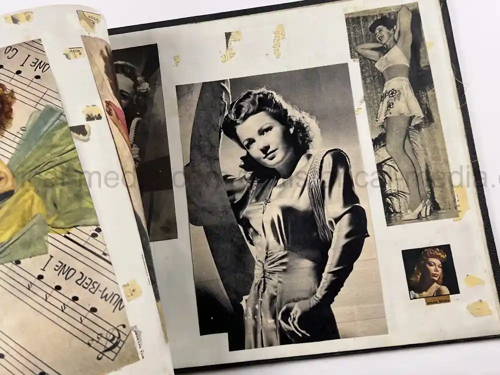 LARGE WWII GI COLLECTION OF GIRLY MAGAZINE CLIPPINGS