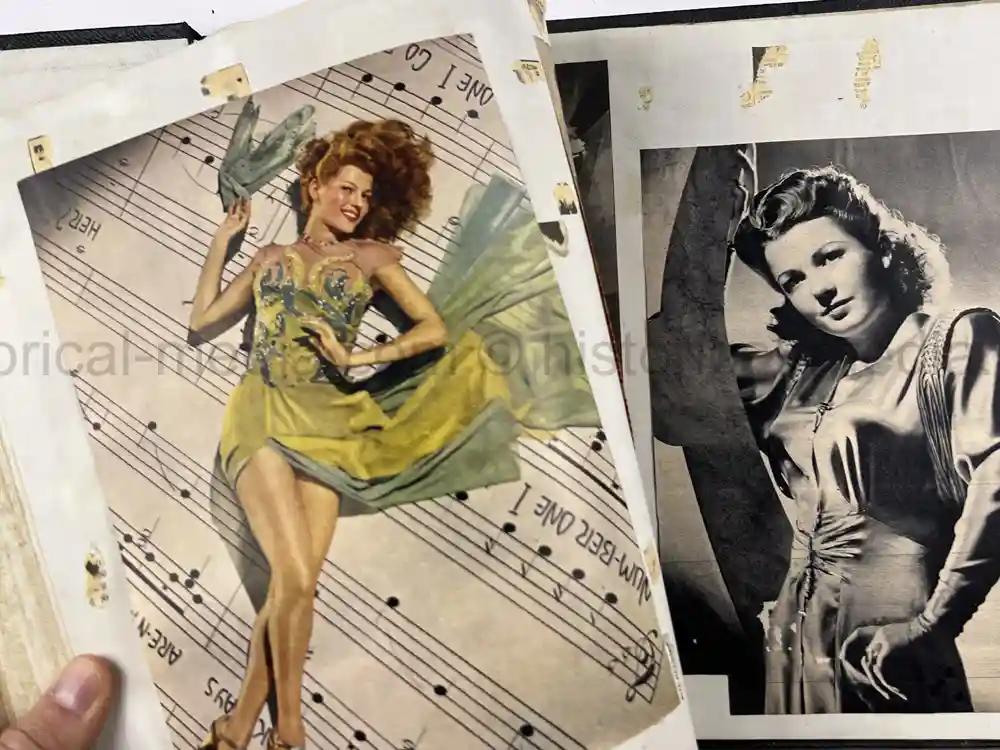 LARGE WWII GI COLLECTION OF GIRLY MAGAZINE CLIPPINGS