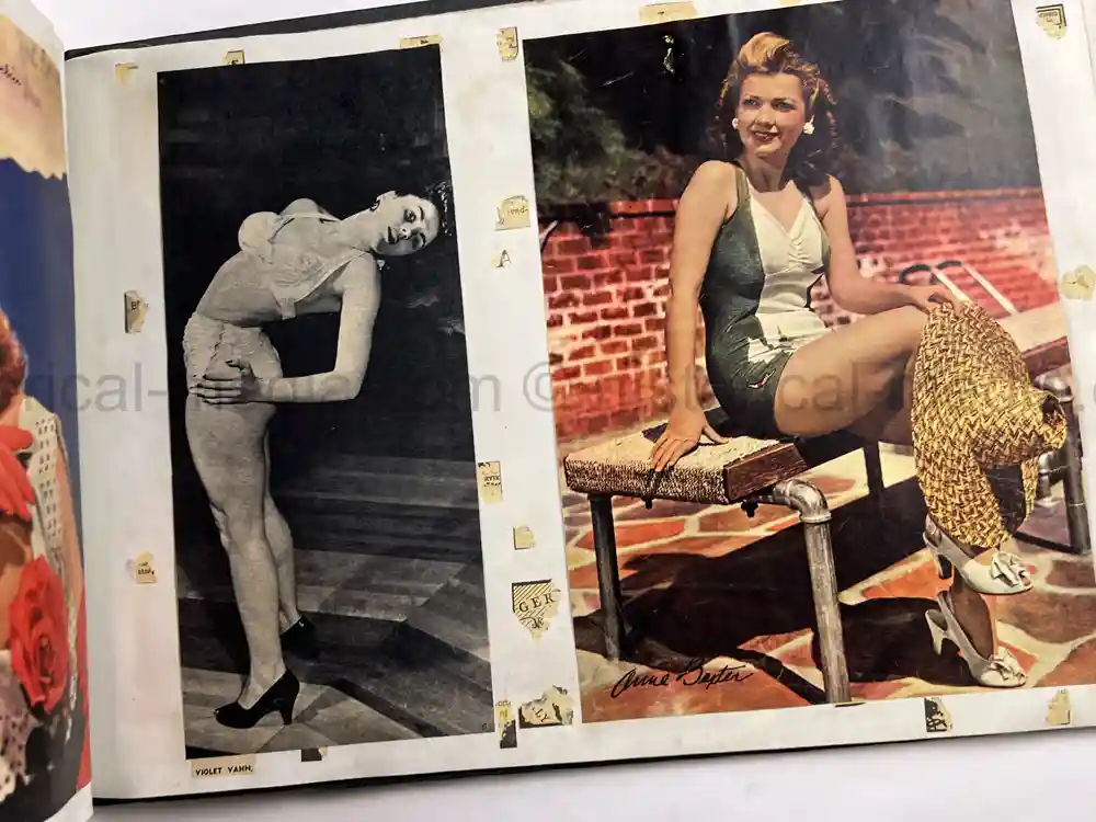 LARGE WWII GI COLLECTION OF GIRLY MAGAZINE CLIPPINGS