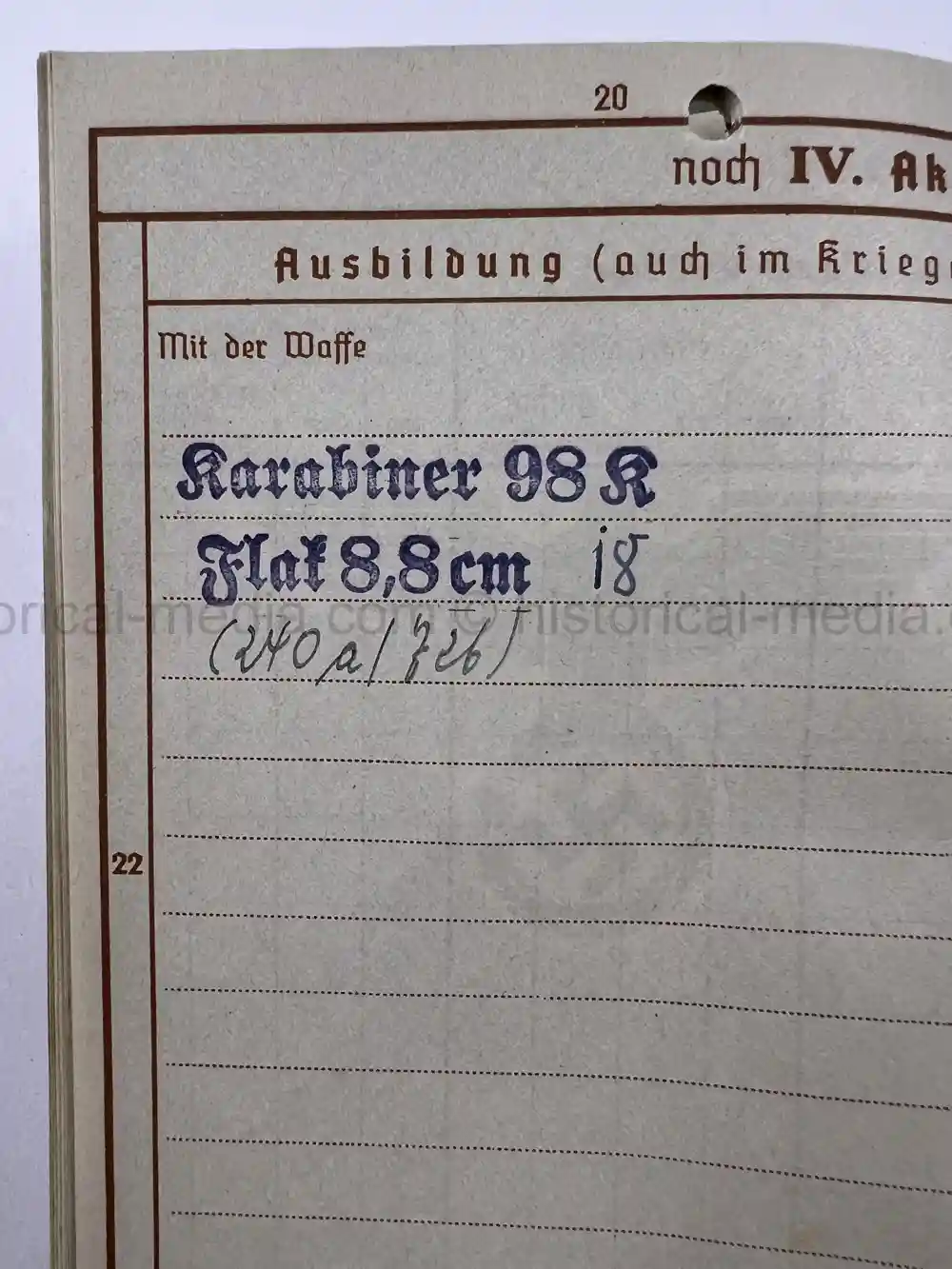 WAFFEN-SS WEHRPASS - CONCENTRATION CAMP GUARD - V-WEAPONS MITTELWERKE 