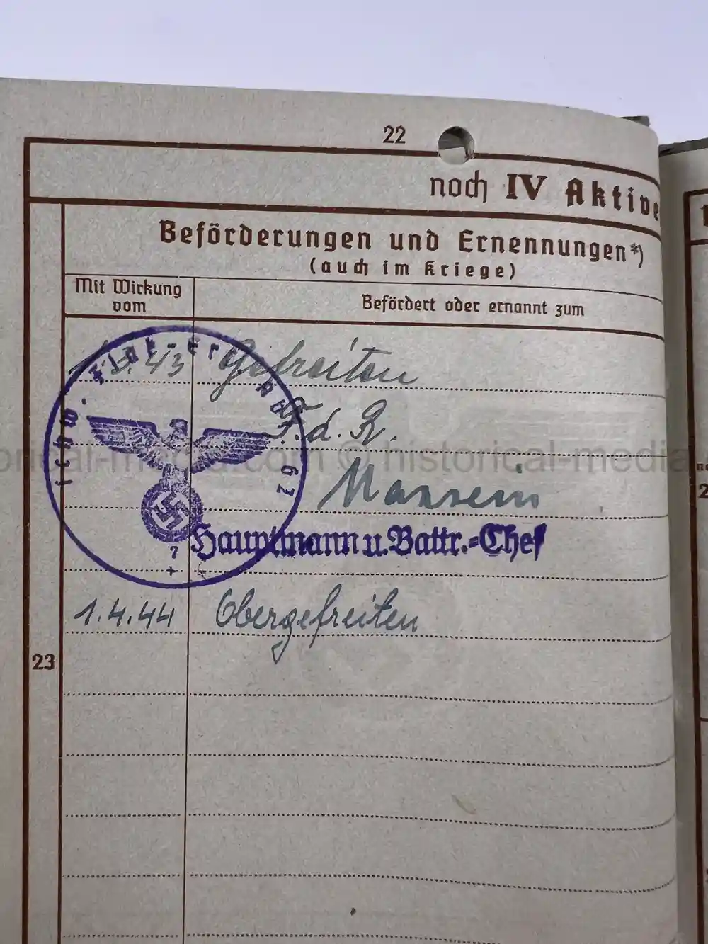 WAFFEN-SS WEHRPASS - CONCENTRATION CAMP GUARD - V-WEAPONS MITTELWERKE 