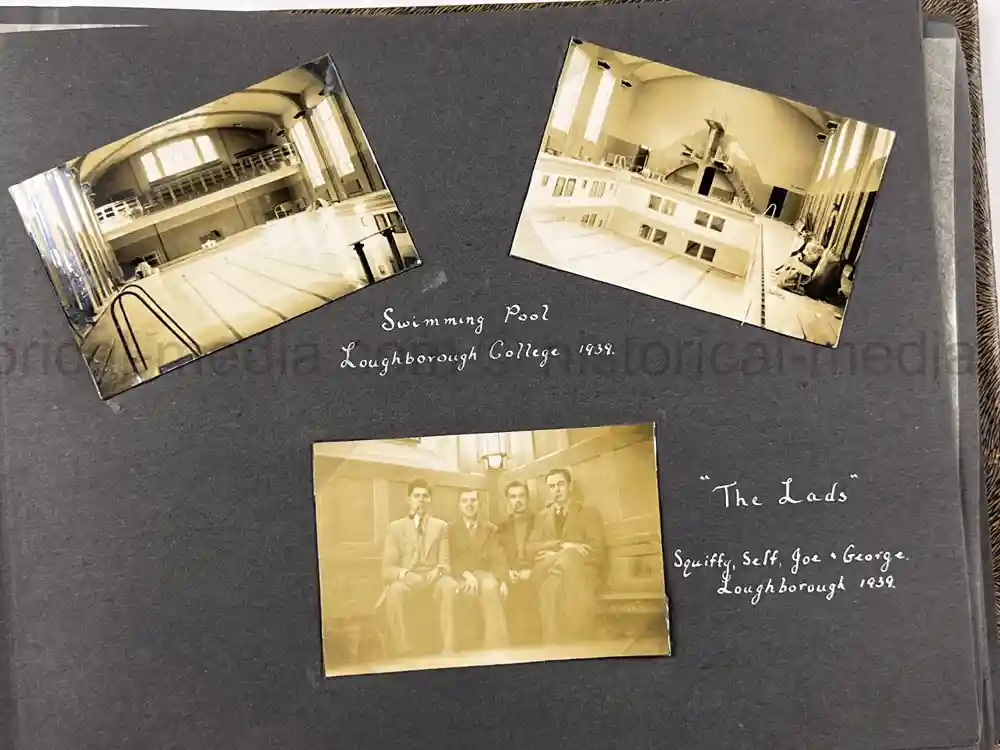 BRITISH WWII PHOTO ALBUM - OFFICER CADET TRAINING UNIT (OCTU)