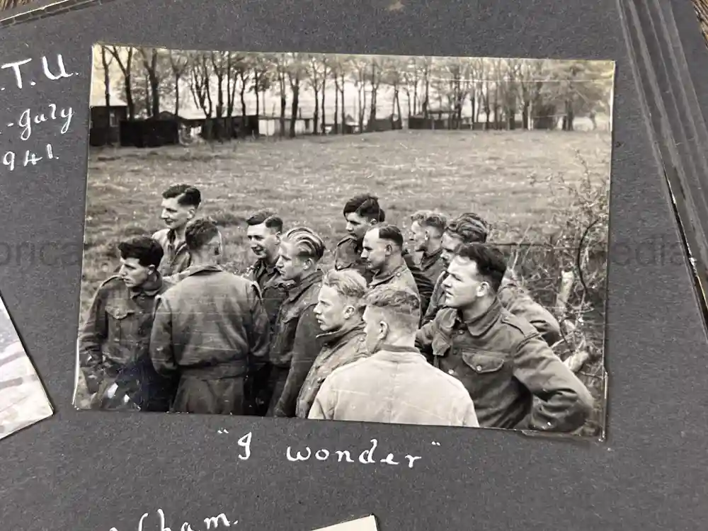 BRITISH WWII PHOTO ALBUM - OFFICER CADET TRAINING UNIT (OCTU)