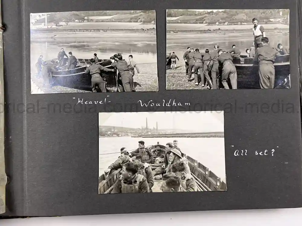 BRITISH WWII PHOTO ALBUM - OFFICER CADET TRAINING UNIT (OCTU)