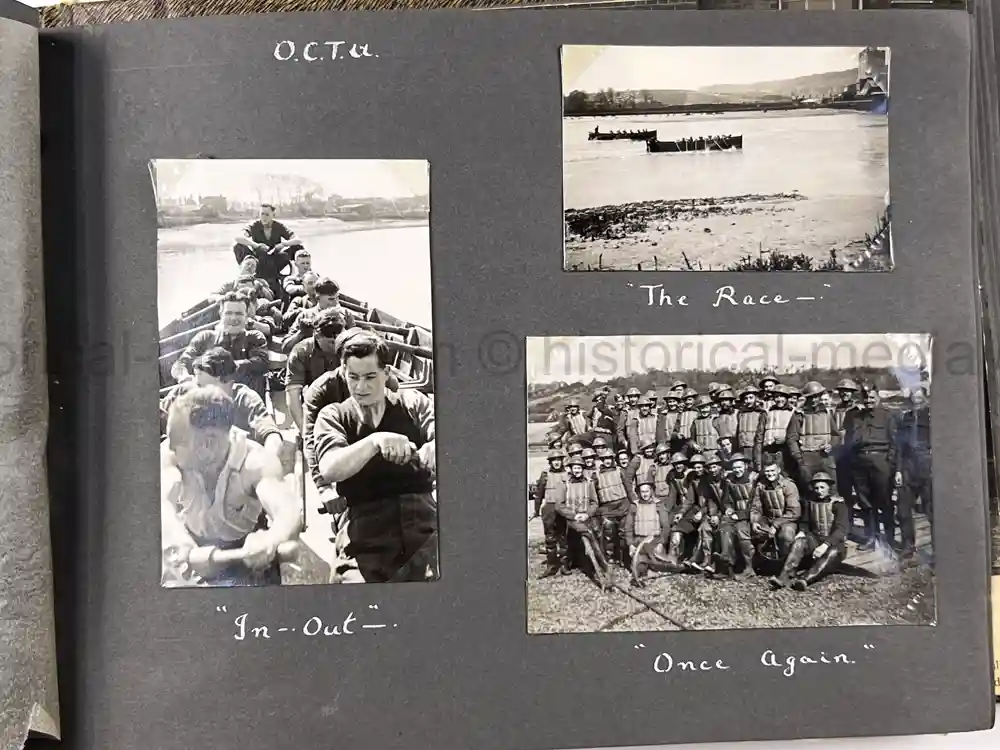 BRITISH WWII PHOTO ALBUM - OFFICER CADET TRAINING UNIT (OCTU)