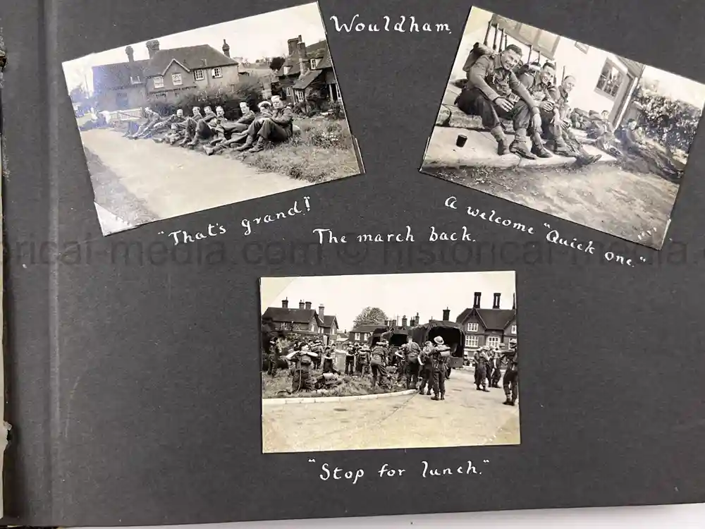 BRITISH WWII PHOTO ALBUM - OFFICER CADET TRAINING UNIT (OCTU)