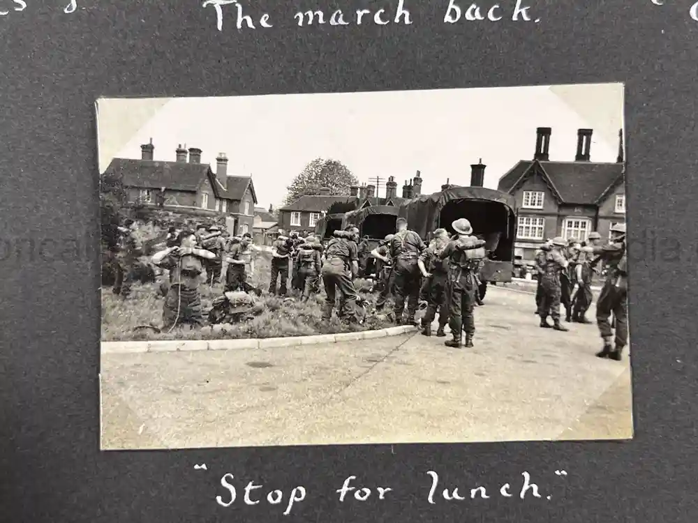 BRITISH WWII PHOTO ALBUM - OFFICER CADET TRAINING UNIT (OCTU)