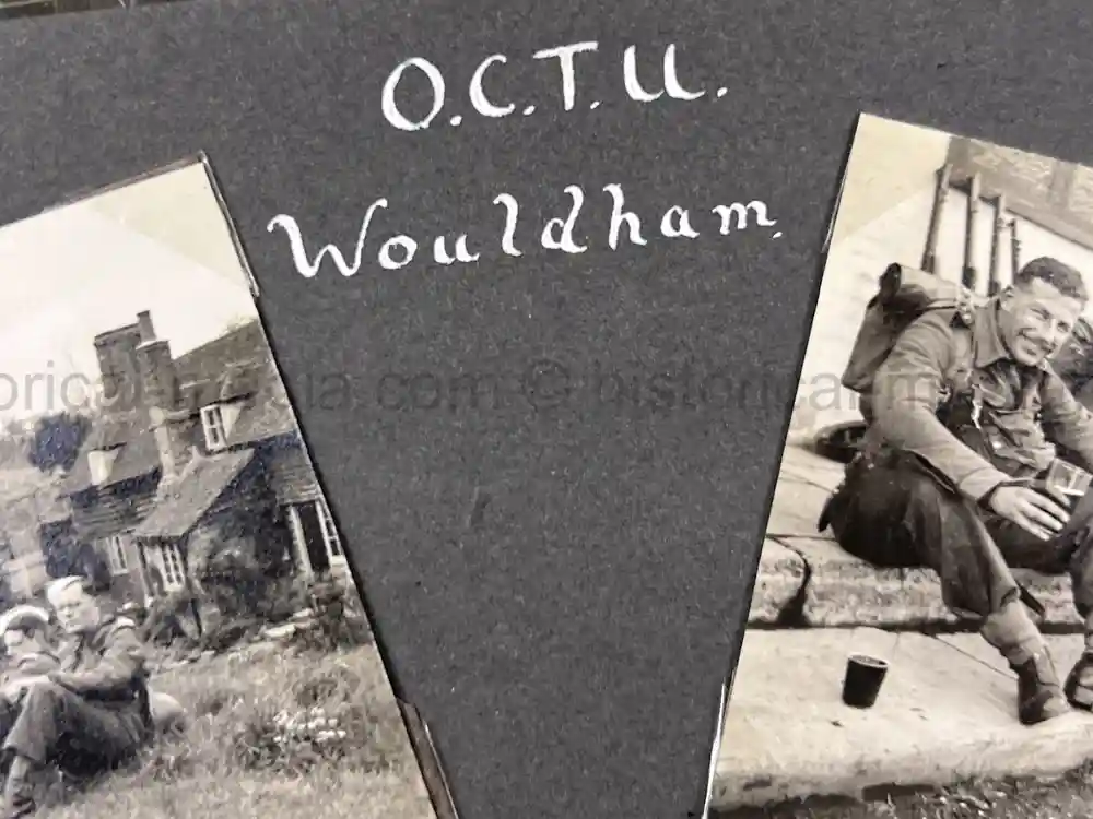BRITISH WWII PHOTO ALBUM - OFFICER CADET TRAINING UNIT (OCTU)