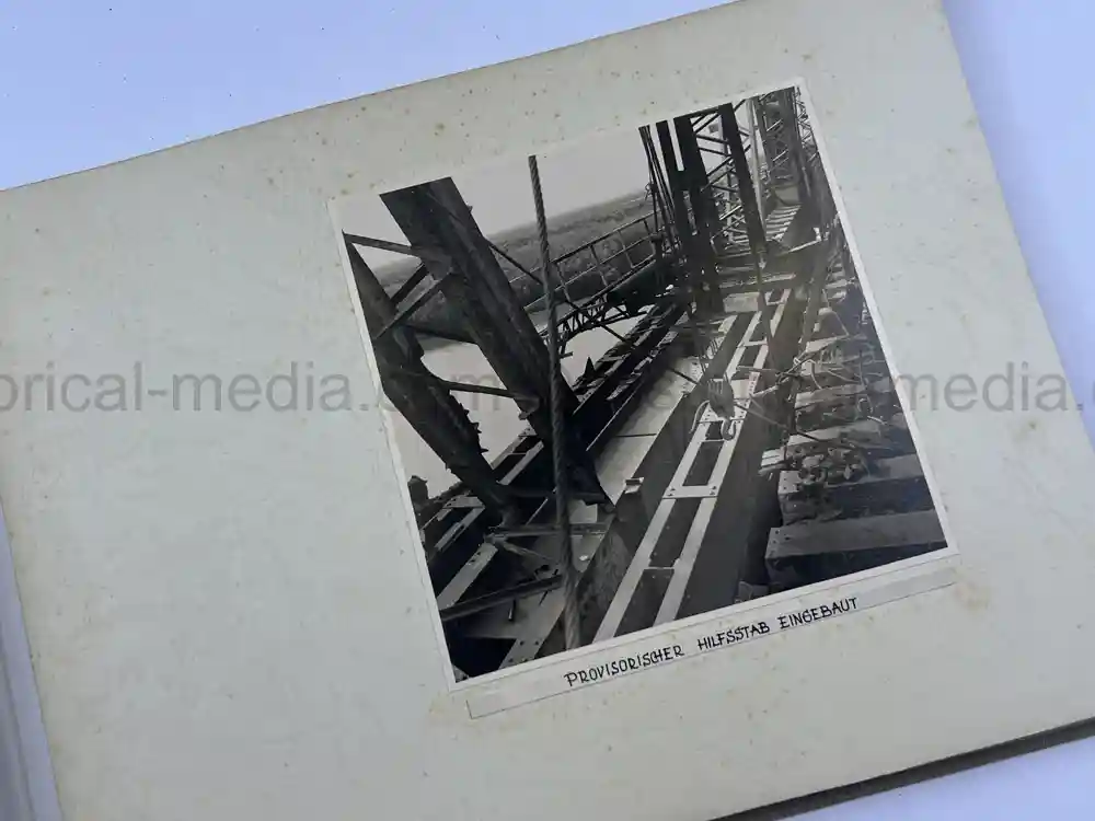 THIRD REICH ALBUM COMMEMORATING COMPLETION OF BRIDGE IN CERNAVODA, ROMANIA - 1941 THIRD REICH ALBUM COMMEMORATING COMPLETION OF BRIDGE IN CERNAVODA, ROMANIA - 1941