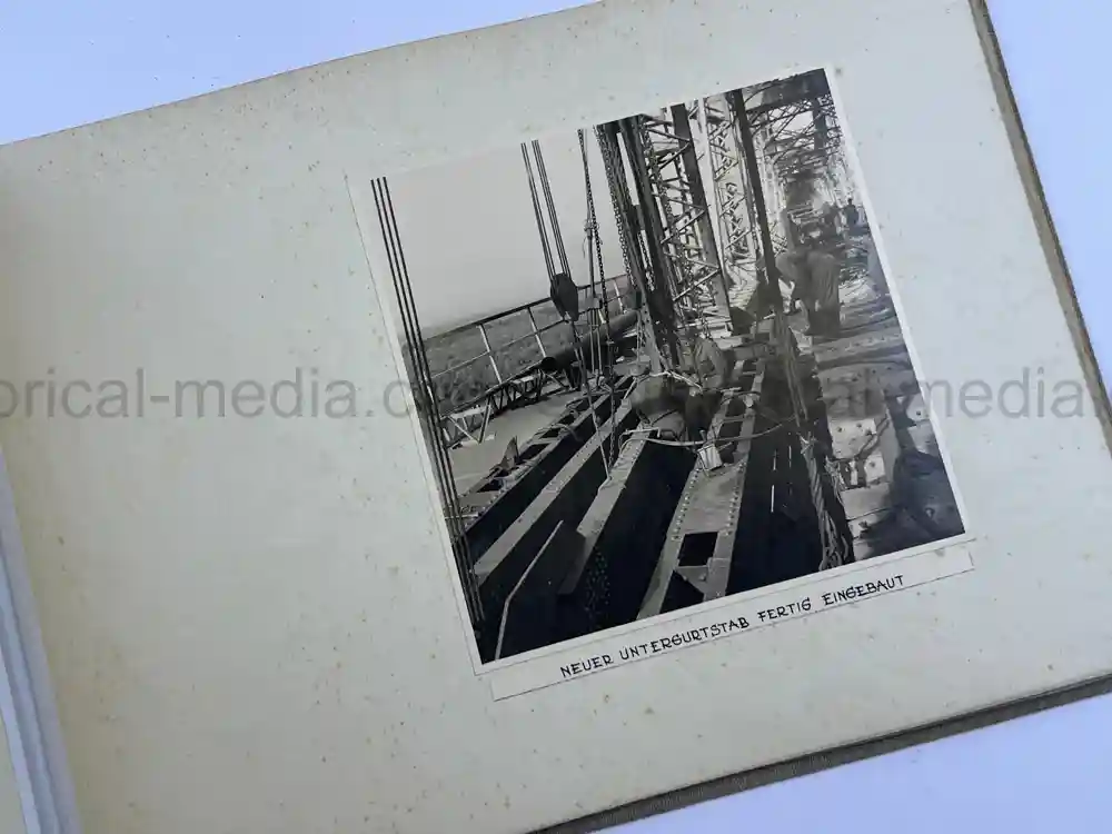 THIRD REICH ALBUM COMMEMORATING COMPLETION OF BRIDGE IN CERNAVODA, ROMANIA - 1941 THIRD REICH ALBUM COMMEMORATING COMPLETION OF BRIDGE IN CERNAVODA, ROMANIA - 1941