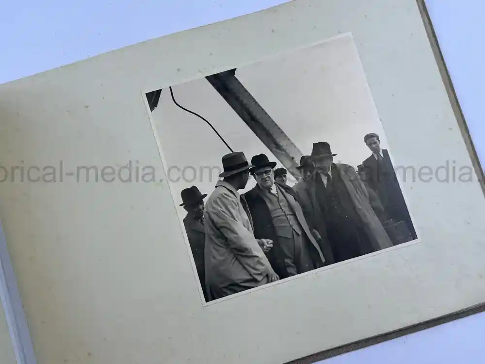 THIRD REICH ALBUM COMMEMORATING COMPLETION OF BRIDGE IN CERNAVODA, ROMANIA - 1941 THIRD REICH ALBUM COMMEMORATING COMPLETION OF BRIDGE IN CERNAVODA, ROMANIA - 1941